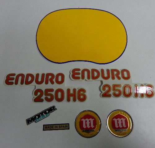 ADHESIVOS MONTESA ENDURO 250 H6 JUEGO DE 6 UNID.