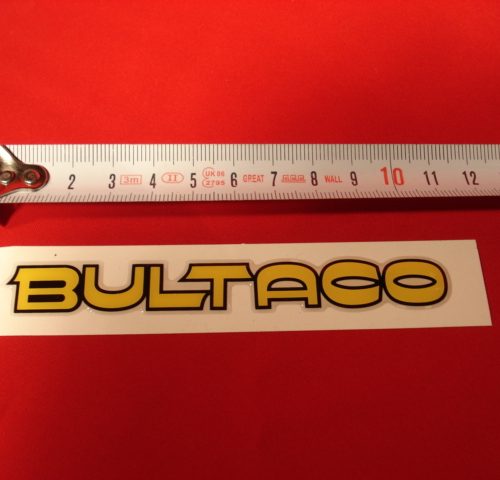 ADHESIVO BULTACO AMARILLO 11 X 1,50, RESINA