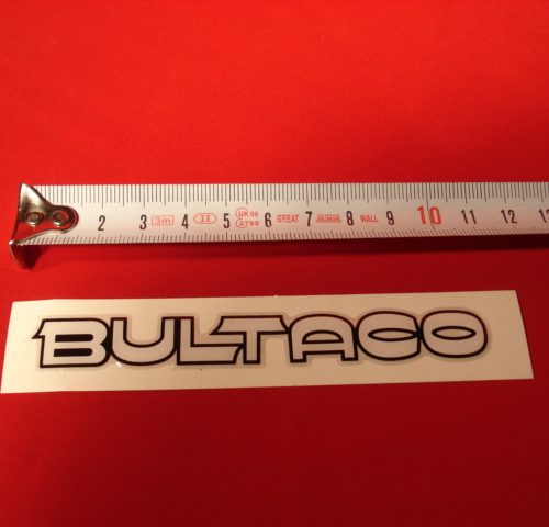 ADHESIVO BULTACO BLANCO 11X1,50 BLANCO