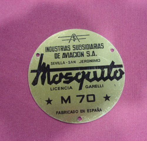 PLACA DE MOSQUITO M-70