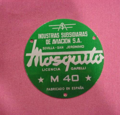 PLACA DE MOSQUITO M-40 VERDE