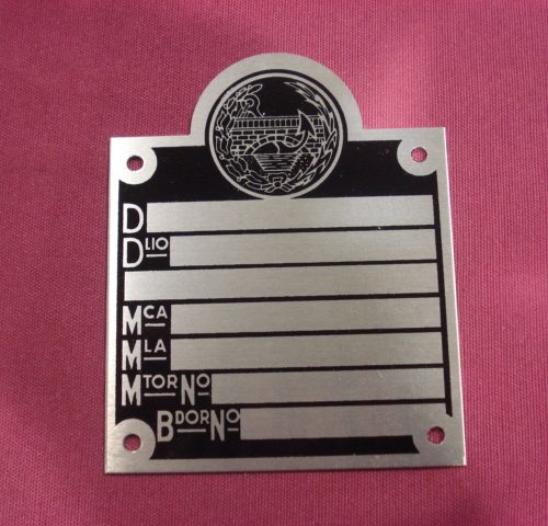 PLACA IDENTIFICACION EN NEGRO