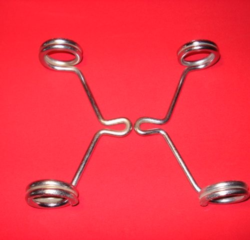 SOPORTES FARO CROMADOS 30 mm DIAMETRO, 15 cm LARGO.