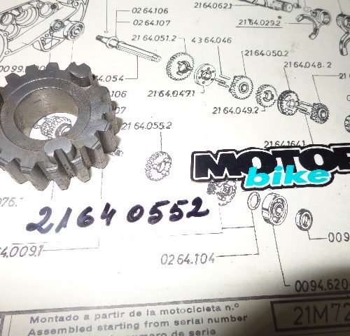 MONTESA COTA 247 PIÑON 4ª EJE PRIMARIO REF 21640552