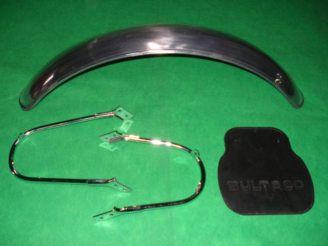 GUARDABARROS ALUMINIO BULTACO SHERPA, LOBITO, CON SOPORTES Y GOMA