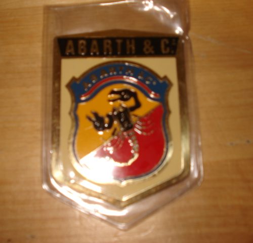 PLACA METALICA DE ABARTH COCHE 6 X 8 CM