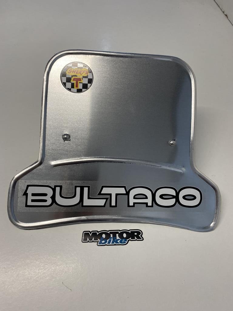 Porta numeros de aluminio bultaco sherpa - Imagen 2