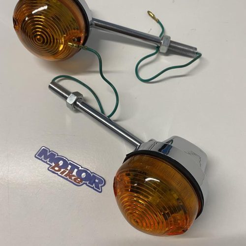 Dos intermitentes cromados años 70/80